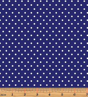 Glow For It - Glow Dots Navy Glow in the Dark Fabric by Kanvas Studio - Benartex