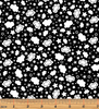 Glow For It - Cloud Glow Black Glow in the Dark Fabric by Kanvas Studio for Benartex