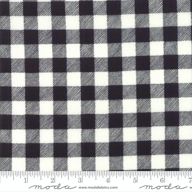 Homegrown Holidays - Buffalo Plaid Black White by Moda Fabrics