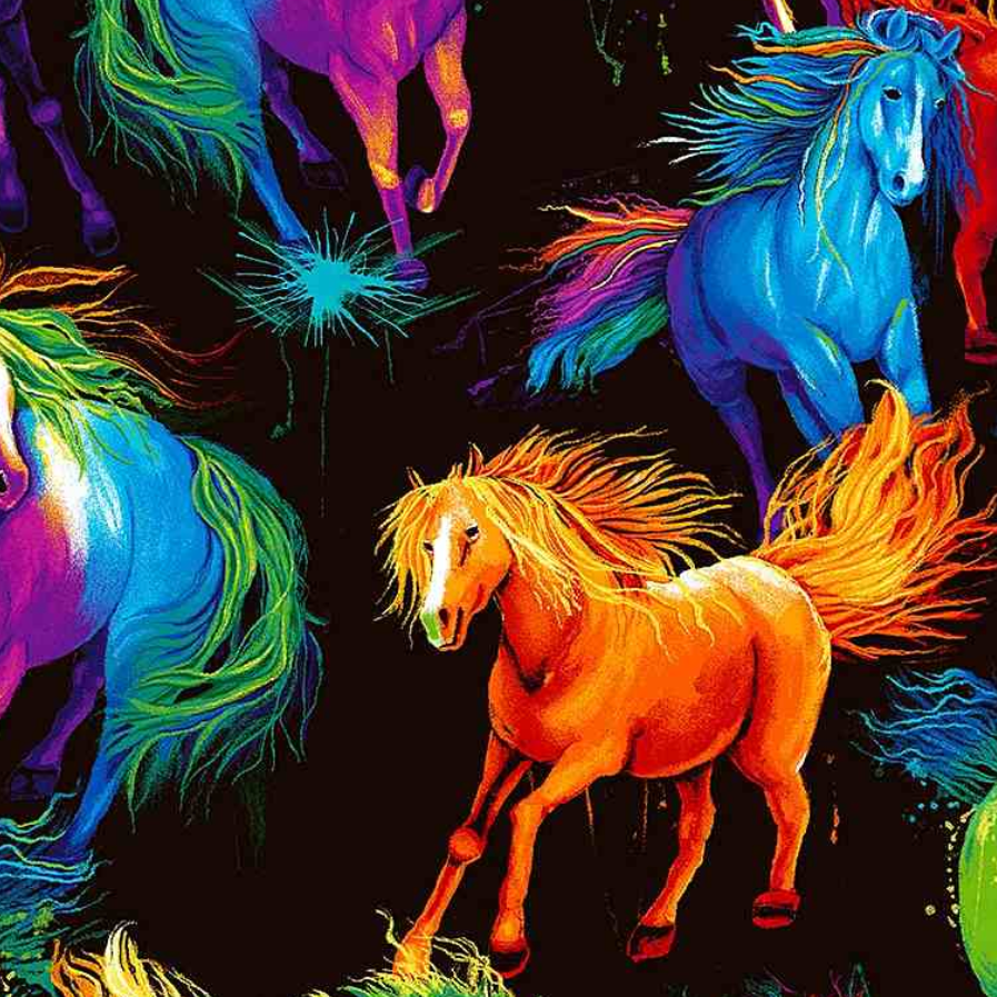 Spirit - All Over Painted Horses by Timeless 