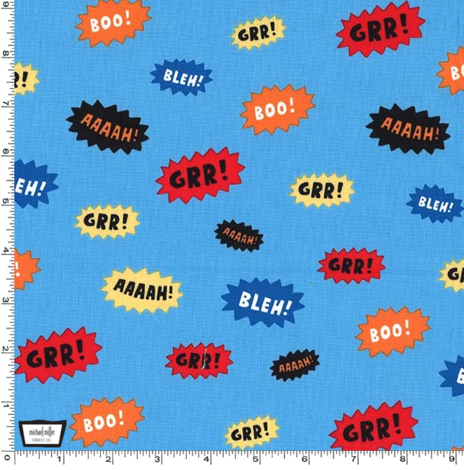 I Want A Monster - Noisy by Michael Miller | Royal Motif Fabrics