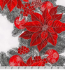 Holiday Flourish 13 - Scarlet Wreath Panel by Robert Kaufman 19252-93