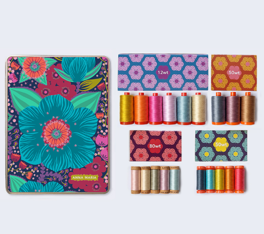 Hindsight Aurifil Thread Box - Anna Maria Horner Aurifil Thread Collection and Limited Edition Tin Bo