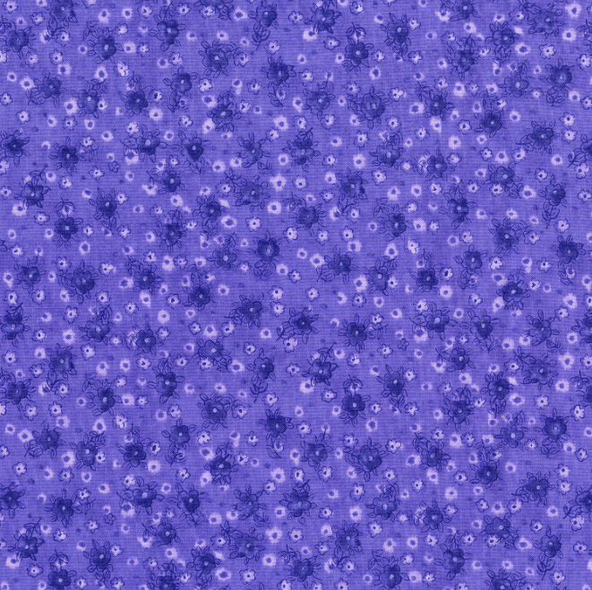 Petal Park - Posies Violet 3518-003 by RJR Fabrics