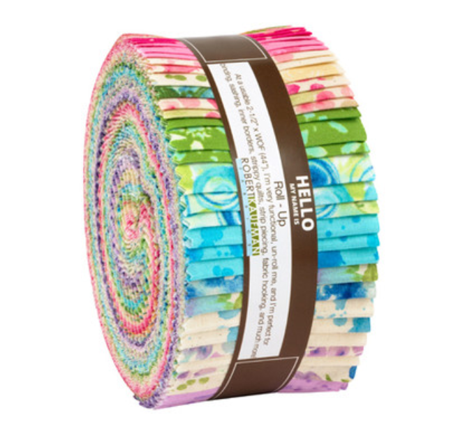 Natural Blooms Bright Colorstory Roll Up by Wishwell for Robert Kaufman