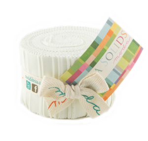 Moda Fabrics - Bella Solids Porcelain Junior Jelly Roll 9900JJR 182