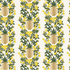 Primavera Pineapple Stripe Cream Metallic Fabric by Cotton + Steel