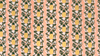 Primavera Pineapple Stripe Peach Metallic Fabric by Cotton + Steel