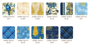 Winter's Grandeur 8 - Blue Colorstory Charm Squares by Robert Kaufman CHS-885-42