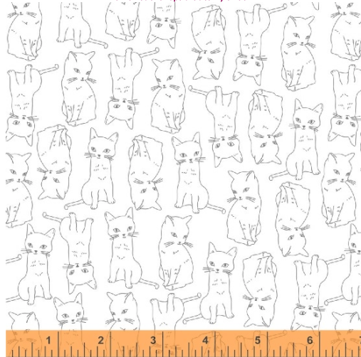 Kitty Kitty - Kitty Cats by Whistler Studios for Windham Fabrics 51687-1