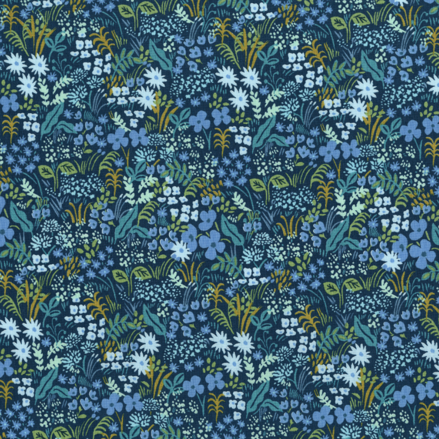 Cotton + Steel - English Garden Meadow Blue by Rifle Paper Co. AB8059-002