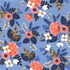 Cotton + Steel Les Fleurs Birch Periwinkle by Rifle Paper Co. AB8003-001