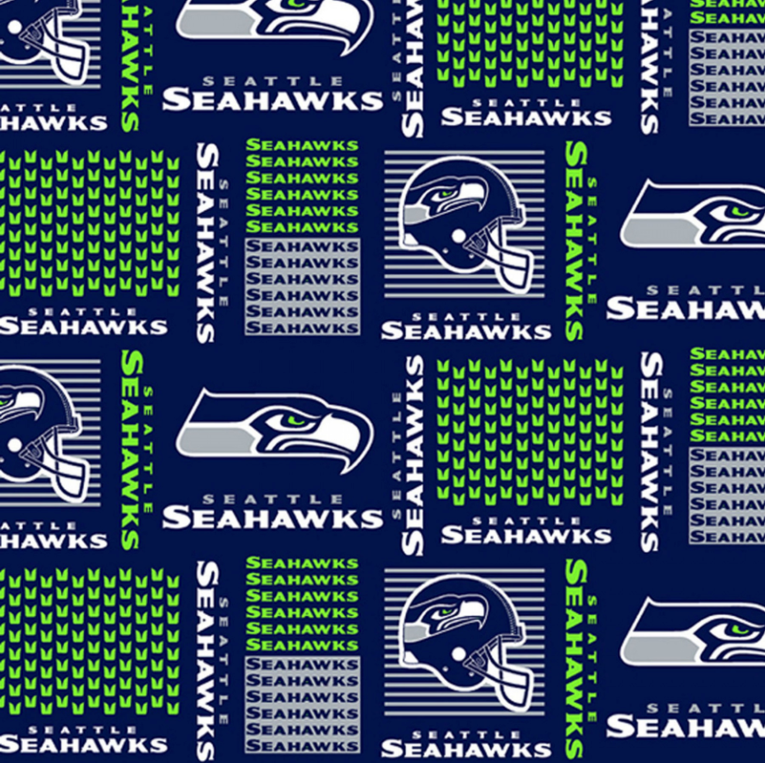 Licensed National Football League Cotton Fabrics | Seattle Seahawks