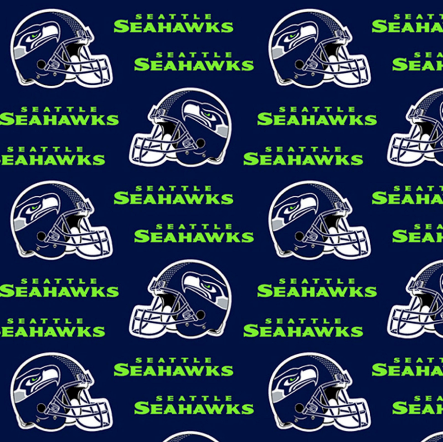 Licensed National Football League Cotton Fabrics | Seattle Seahawks