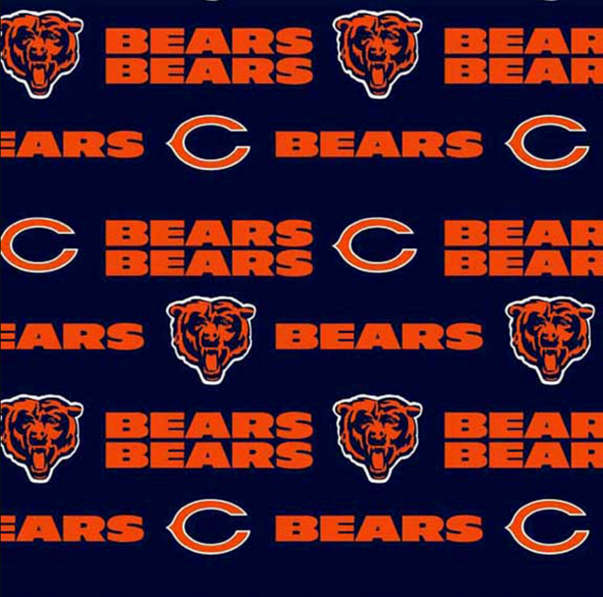 Licensed National Football League Cotton Fabrics | Chicago Bears