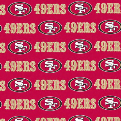 Licensed National Football League Cotton Fabrics | San Francisco 49ers