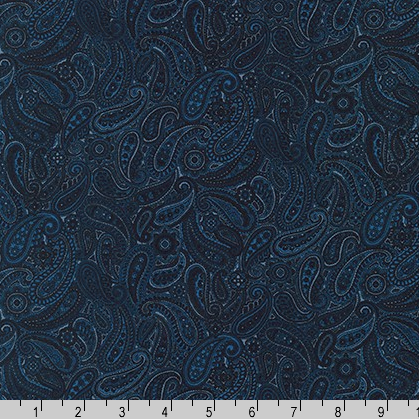 Paisley Prints Navy by Robert Kaufman | SB-4214D2-4 