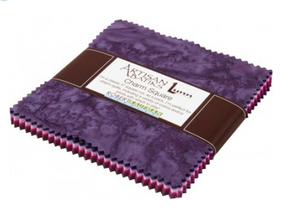 Artisan Batiks Prisma Dyes, Plum Perfect Charm Pack by Robert Kaufman