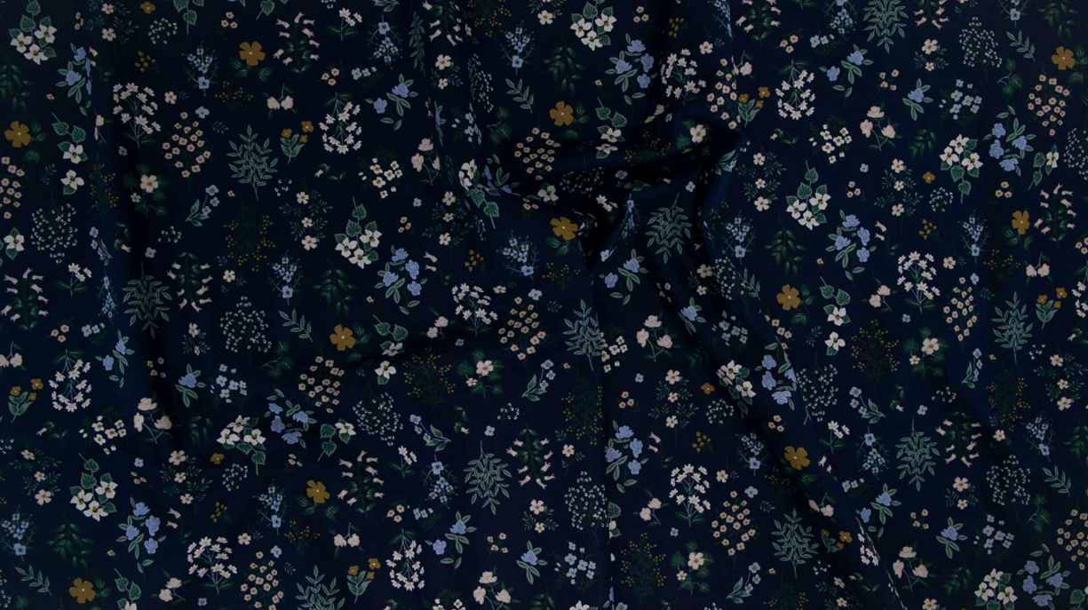 Strawberry Fields - Hawthorne Navy Fabric by Cotton + Steel | RP401-NA2