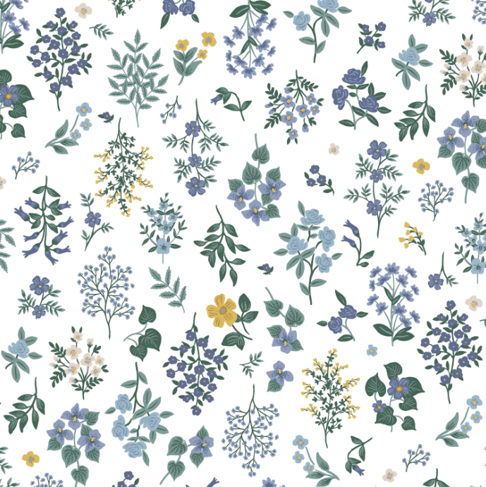 Strawberry Fields - Hawthorne Periwinkle Fabric by Cotton + Steel | RP401-PE3