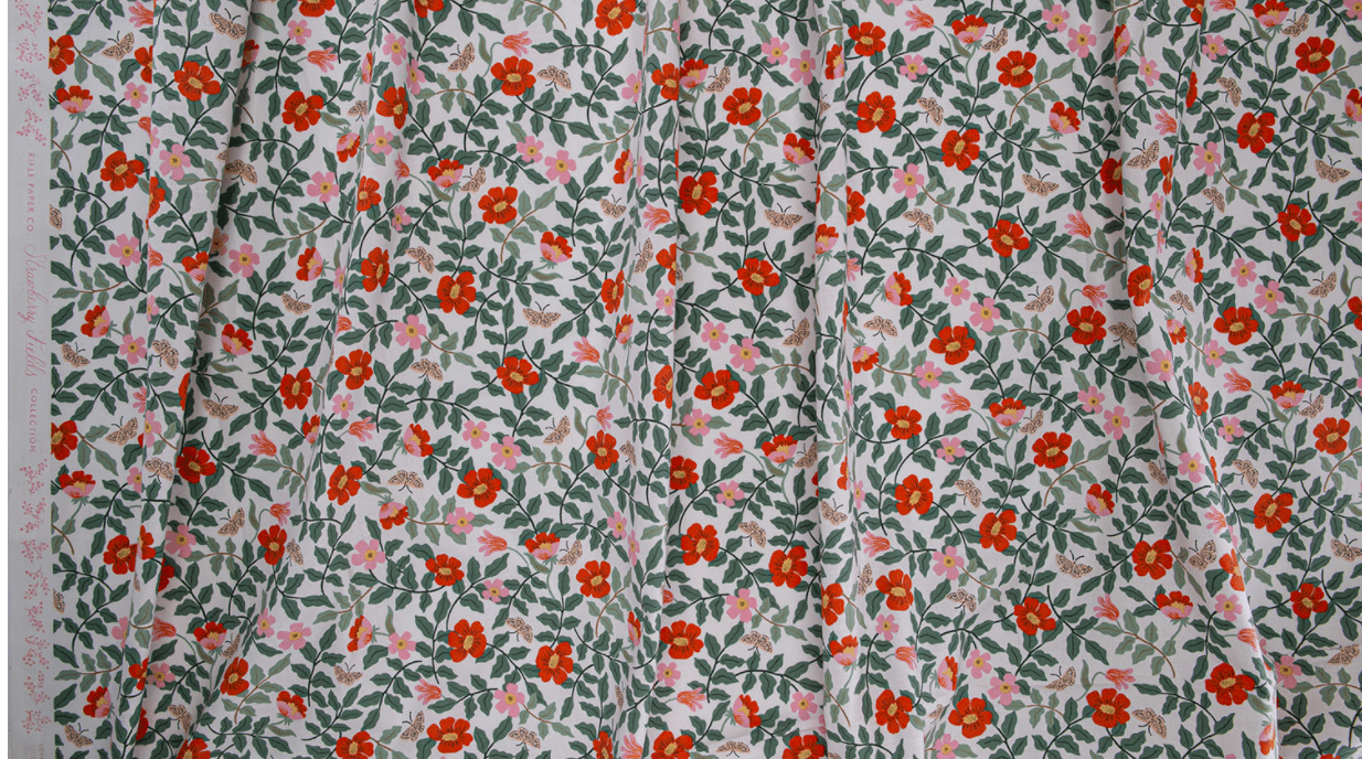 Strawberry Fields - Primrose Ivory Fabric by Cotton + Steel | RP402-IV2