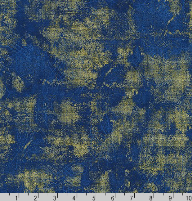 Winter's Grandeur 8 - Holiday Texture Blender Navy and Gold Metallic by Robert Kaufman