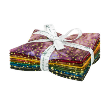 Artisan Batiks Sparkle Gold Colorstory Fat Quarter Bundle by Robert Kaufman