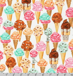 Sweet Tooth - Ice cream Cones by Robert Kaufman | Novelty Prints | AMKD-19826-287 SWEET