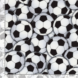 Goal! - Packed Soccer Balls by Gail Cadden for Timeless Treasures