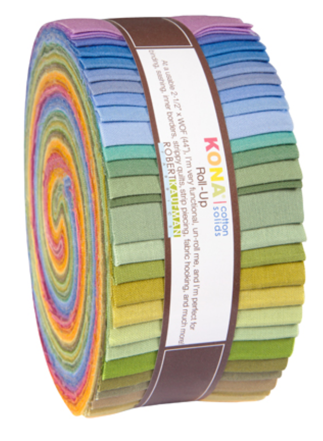 Kona Cotton, New Dusty Palette Roll Up by Robert Kaufman | Jelly Rolls