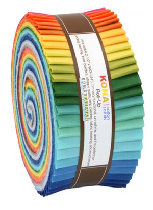 Kona Cotton, Summer '13 Palette Roll Up by Robert Kaufman | Jelly Rolls