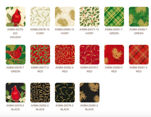 Winter's Grandeur 9 Holiday Colorstory Jelly Rolls | Robert Kaufman