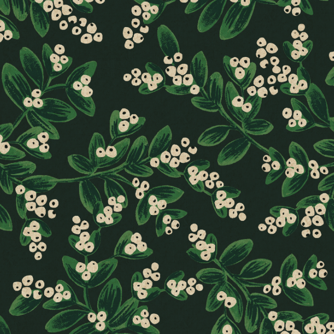 Mistletoe Evergreen Canvas by RiflePaper