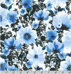 Wishwell Wild Blue - Delft - Robert Kaufman