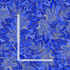 Sapphire - Metallic Leaves on Blue by Timeless