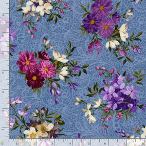 Masterpiece - Spaced Floral Bouquets Fabric