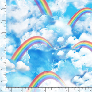 Rainbows and Clouds Sky by Timeless Treasures