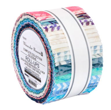 Artisan Batiks Watercolor Blossoms Jelly Roll