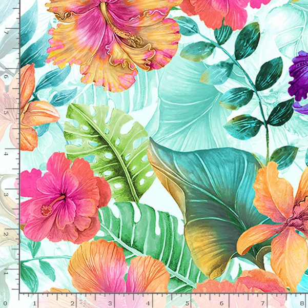 Paradise - Tropical Vibes - Hibiscus Fabric