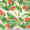 Kaufman Island Paradise Tropical Florals Ivory