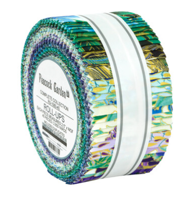 Peacock Garden Jelly Roll - Robert Kaufman