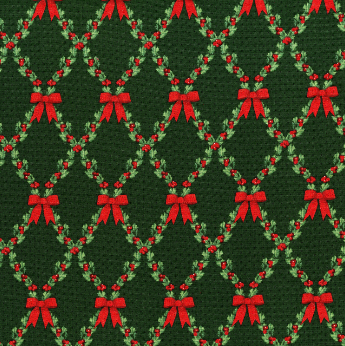 Let it Sparkle - Bows and Holly Radiant Pine