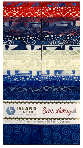 Island Batik - Sail Away Batik Strip Pack