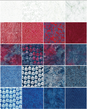 Island Batik - Sail Away Batik Strip Pack