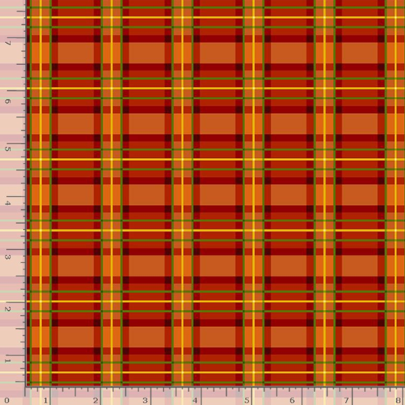 Autumn Traditional Metallic Harvest Plaid