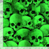 Creep It Real - Packed Glowing Skulls Fabric