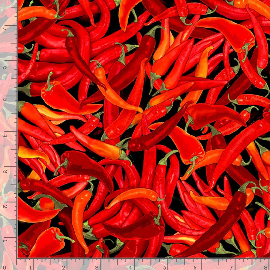 Southwest Sunset - Hot Chili Pepper - Timeless Treasures