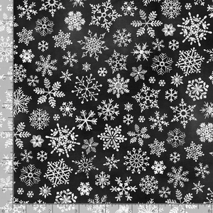 Peace Joy and Love - Chalkboard Snowflakes