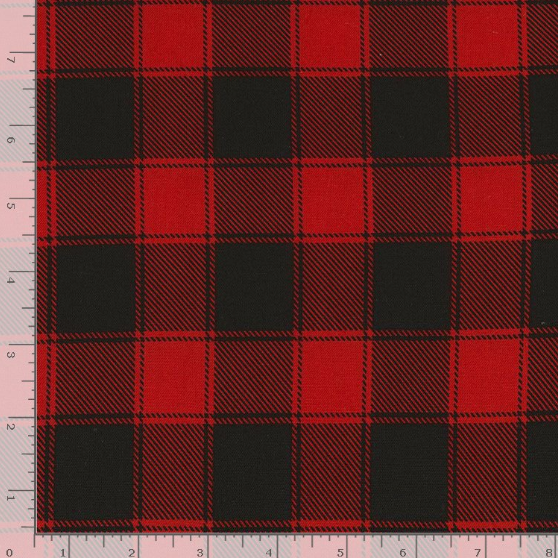 Holiday Plaid - Buffalo Check Red Fabric