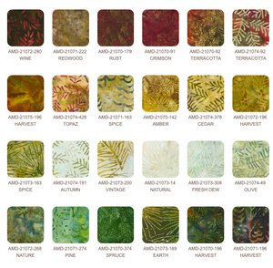 Artisan Batiks Autumn Trails Ten Squares